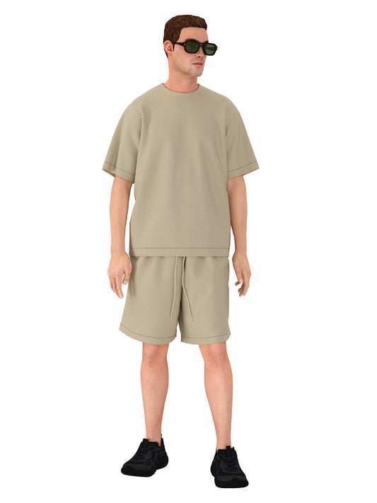 Oversized Heavyweight French Terry T-Shirt – 300 GSM